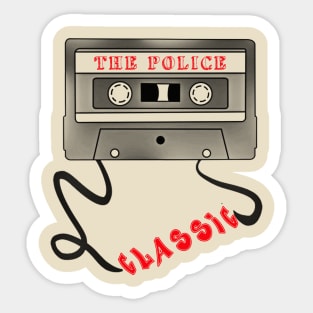 the police visual art Sticker